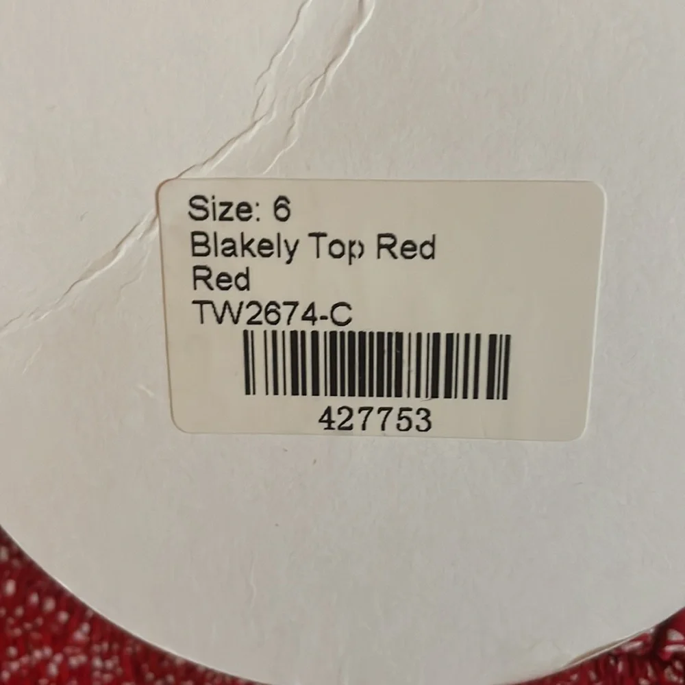 NWT Princess Polly Blakey Top Red/ White Flowers 💮 - Picture 6 of 8